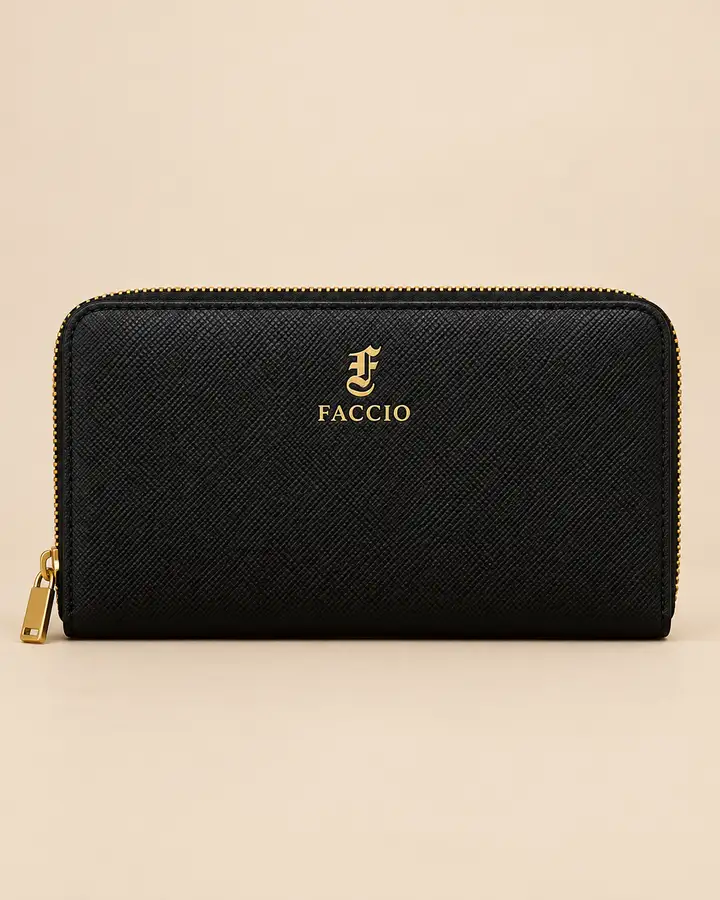 Faccio Men's Zip-Around Wallet