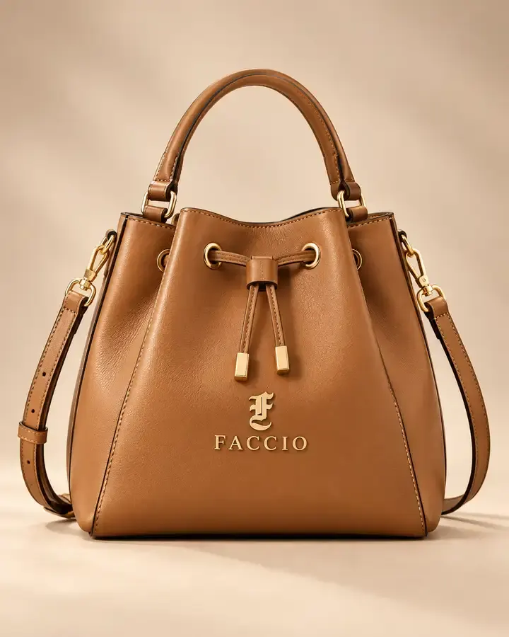 Faccio Women's Drawstring Bucket Bag